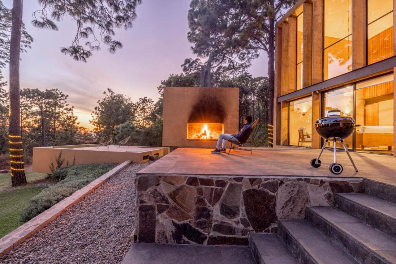 Cabana Lujo Con Alberca Climatizada Vistas Al Bosque De Масамитла Екстериор снимка