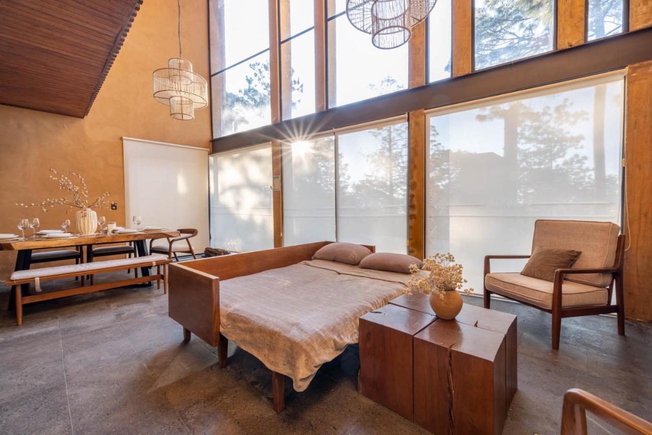 Cabana Lujo Con Alberca Climatizada Vistas Al Bosque De Масамитла Екстериор снимка
