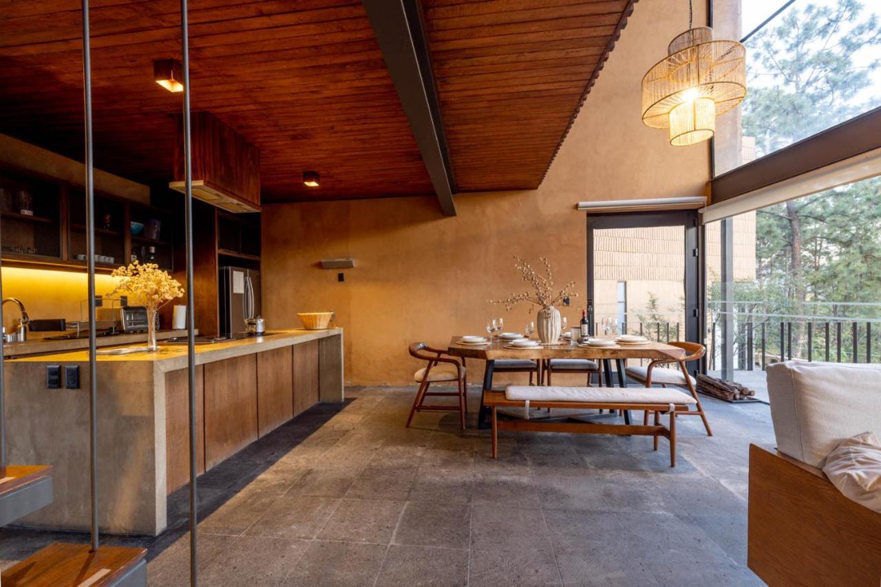 Cabana Lujo Con Alberca Climatizada Vistas Al Bosque De Масамитла Екстериор снимка